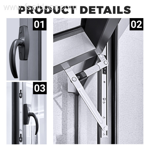 Casement Windows Aluminum Frames Double Soundproof Glazed